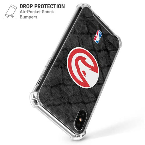 NBA Atlanta Hawks Dark Rust iPhone XS Max Clear Case